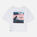 The North Face Girl's Cropped Graphic T-Shirt - White - 7-8 Years