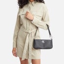 Calvin Klein Faux Leather Shoulder Bag