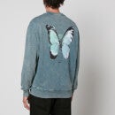 BOSS Casual Weacid Butterfly Print Cotton-Blend Sweatshirt - S