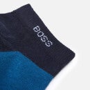BOSS Bodywear 3-Pack Stretch Cotton-Blend Ankle Socks - 39-42
