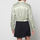 Calvin Klein Jeans Reversible Satin-Shell Cropped Jacket - L