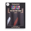 Creator Fast Base Paint Stick Set White, Red & Black