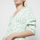 RIXO Women's Zadie Midi Dress - Green Palm - UK 8