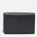 DKNY Women's Elissa Small Shoulder Flap Bag - Black/Silver