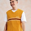 Men's Yellow Knit Vest Yellow