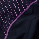 Medley Logo Medalist Badeanzug Marineblau/Pink für Damen