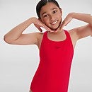 Costume da bagno Eco Endurance+ Medalist da bambina Rosso