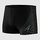 Pantaloncini da bagno Aquashort Medley Logo da uomo Nero/Grigio