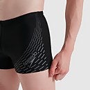 Pantaloncini da bagno Aquashort Medley Logo da uomo Nero/Grigio