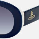Vivienne Westwood Women's Round Acetate Sunglasses - Hockey Blue