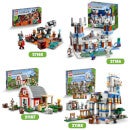 LEGO Minecraft: The Red Barn Set with Toy Farm Animals (21187)