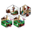 LEGO Minecraft: La Grange Rouge, Jouet et Figurines Animaux de la Ferme, avec Zombie (21187)