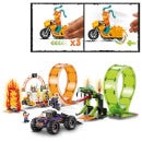 LEGO City: Stuntz Double Loop Stunt Arena Motorbike Set (60339)