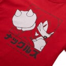 Sonic The Hedgehog Knuckles Katakana Men's T-Shirt - Red