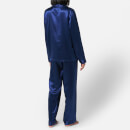 ESPA Freya Silk Pyjamas - Midnight Blue - XS