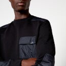 PS Paul Smith Men's Mixed Media Sweatshirt - Black - S