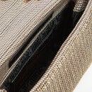 Kurt Geiger London Women's Crystal-Embellished Fabric Mini Kensington V Bag - Beige