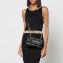 Love Moschino Women's Quilted Chain Flap Cross Body Bag - Black