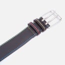 PS Paul Smith Men's Stitch Detail Classic Leather Belt - Chocolate Brown - W30