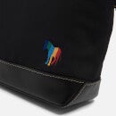 PS Paul Smith Logo-Embroidered Canvas and Leather Pouch