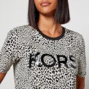MICHAEL Michael Kors Women's Mkgo Kors Animal Print T-Shirt - Bone - XS