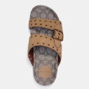 Coach Women's Ally Suede Double Strap Sandals - Peanut/Oak - UK 3