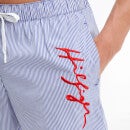 Tommy Hilfiger Pinstriped Cotton-Blend Swim Shorts - S