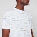 Armani Exchange All Over Print Cotton T-Shirt - S