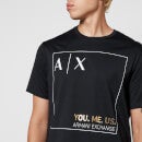 Armani Exchange You Me Us Printed Cotton-Jersey T-Shirt - S