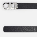 Salvatore Ferragamo Men's Reversible And Adjustable Gancini Belt - Black - 90cm/S