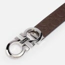 Salvatore Ferragamo Men's Reversible And Adjustable Gancini Belt - Tabacco/Black - 90cm/S