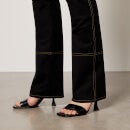 Helmut Lang Women's Stretch Cotton Bootcut Trousers - Black - US 0/UK 4