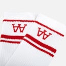 Wood Wood Men's 2-Pack Socks - White/Red - EU 40-42/UK 6-8