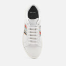 Paul Smith Lapin Grosgrain-Trimmed Leather Trainers - UK 3