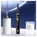 Oral-B iO6 Black Onyx Electric Toothbrush with Travel Case + 8 Refills