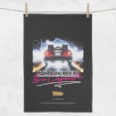 Back To The Future Powered By Flux Capacitor Tea Towel