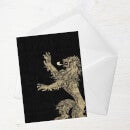 Game of Thrones House Lannister Greetings Card