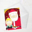 South Park Butters & Santa Greetings Card