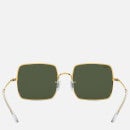 Ray-Ban Square Oversized Metal Sunglasses - Gold