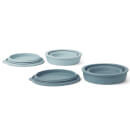 Liewood Dale Foldable Bowl Set - Sea Blue/Whale Blue Mix - One Size
