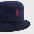 Ralph Lauren Loft Embroidered Logo Cotton Bucket Hat - S/M