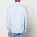 Maison Kitsuné Men's Fox Head Embroidery Classic Shirt - Light Blue - 39/15.5 Inches