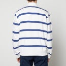 Polo Ralph Lauren Striped Cotton-Blend Rugby Sweatshirt - S