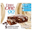 90 Calorie Snack Bars Cookies & Cream Drizzle Squares 5x24g