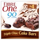 90 Calorie High Fibre Cake Bars Triple Choc 4x25g