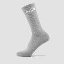 MP Unisex Crew Socks (3 Pack) - White/Black/Grey Marl - UK 6-9