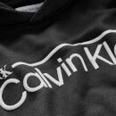 Calvin Klein Boys' Institutional Logo Cotton-Blend Jersey Hoodie - 8 Years