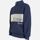 Calvin Klein Boys' Colour Block Stack Logo Zip Sweatshirt - 12 Years