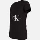 Calvin Klein Girls Monogram Off Placed Slim T-Shirt - Black - 8 Years