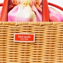 Kate Spade New York Women's Sam Wicker Madras Mini Satchel Bag - Pink Multi